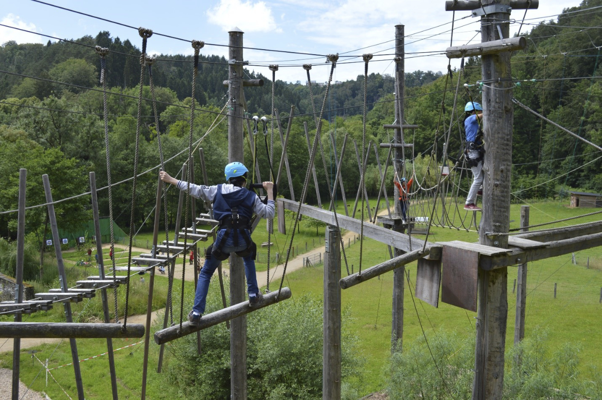 Activité Parc à cordes « parcours en hauteur »